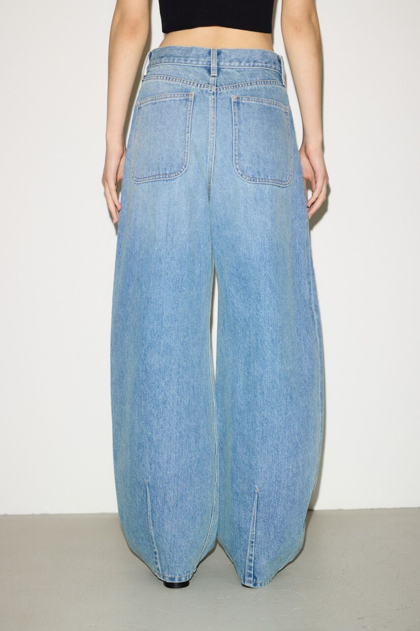 SLY「J／W CURVE TUCKED パンツ」|デニム|