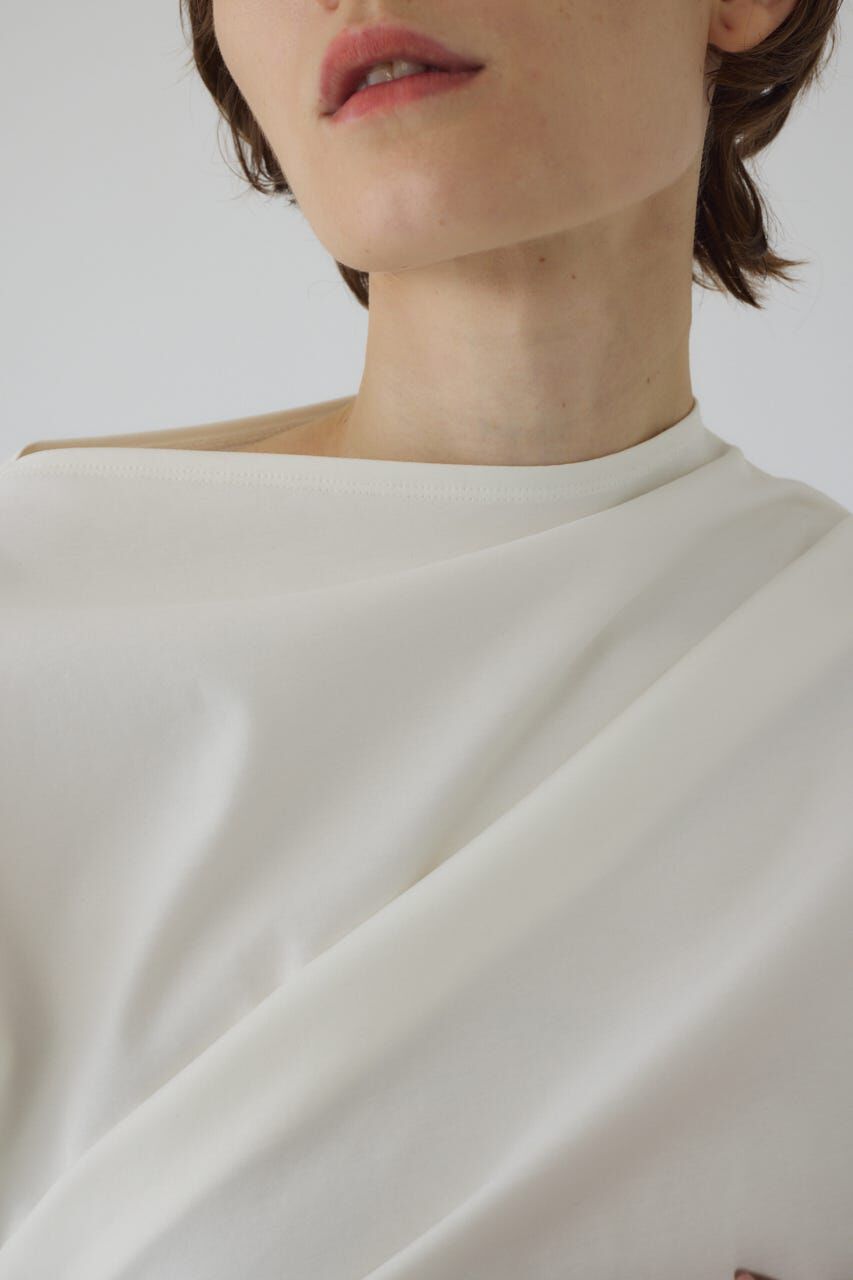 RIM.ARK 「Asymmetry tuck cut tops」|Tシャツ・カットソー|