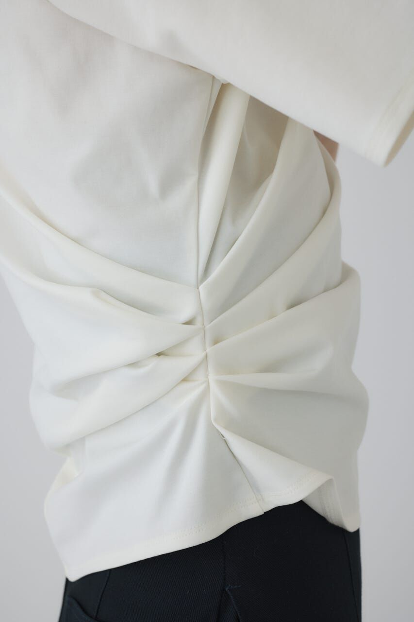 RIM.ARK 「Asymmetry tuck cut tops」|Tシャツ・カットソー|