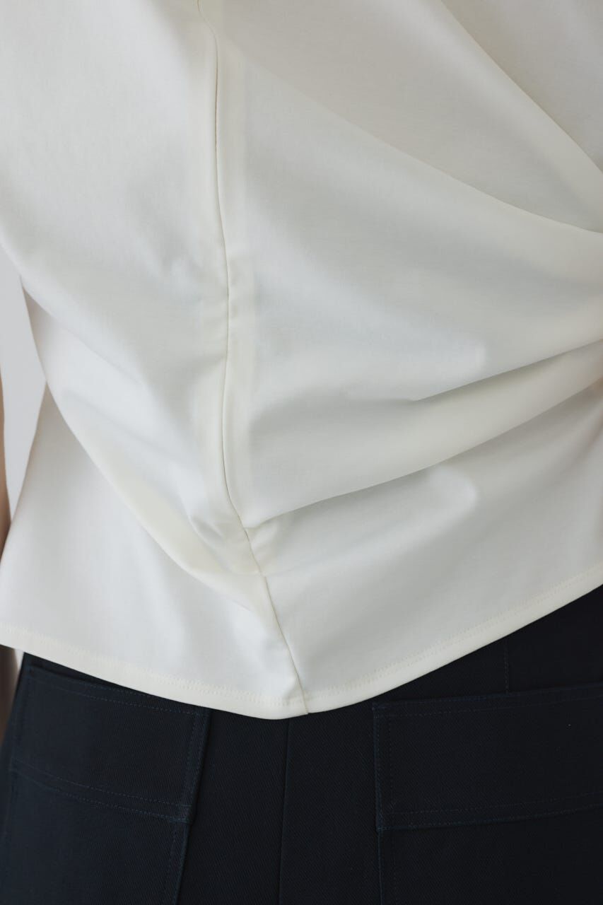 RIM.ARK 「Asymmetry tuck cut tops」|Tシャツ・カットソー|