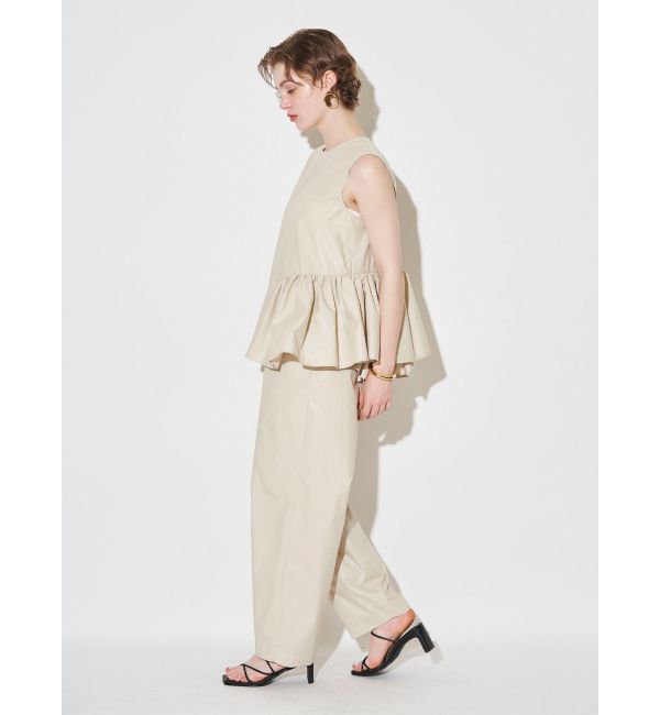 ELENDEEK「CALENDERING PEPLUM BL」|シャツ・ブラウス|