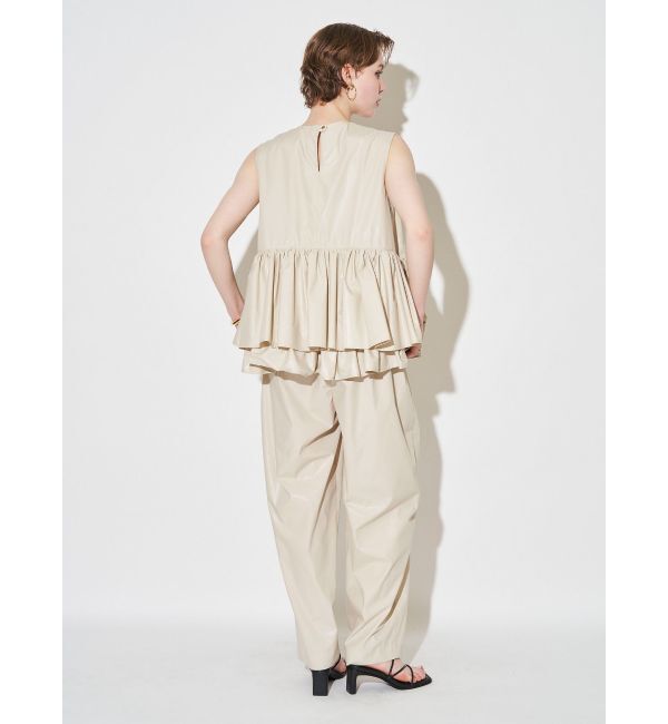 ELENDEEK「CALENDERING PEPLUM BL」|シャツ・ブラウス|