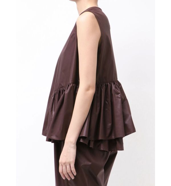 ELENDEEK「CALENDERING PEPLUM BL」|シャツ・ブラウス|