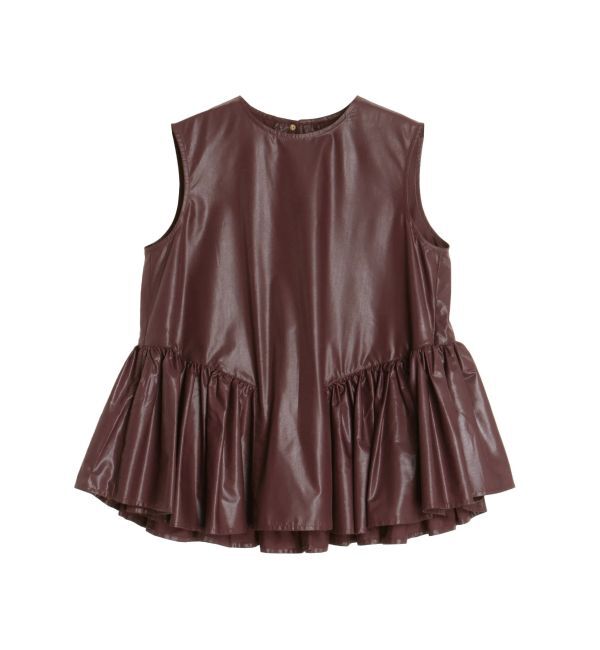 ELENDEEK「CALENDERING PEPLUM BL」|シャツ・ブラウス|