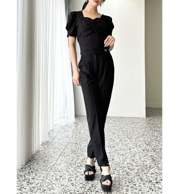 RESEXXY「センタープレステーパードパンツ【セットアップ着用可能】」|その他|ブラック