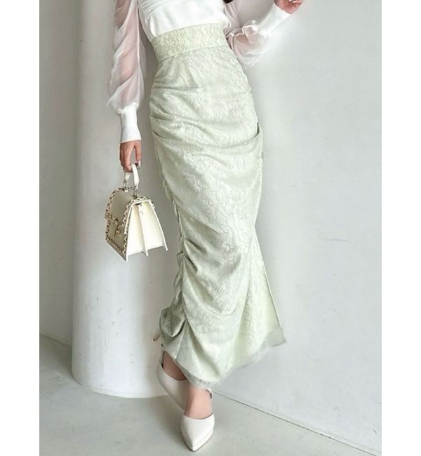 RESEXXY「サイドタックレーススカート」|スカート|ミントグリーン