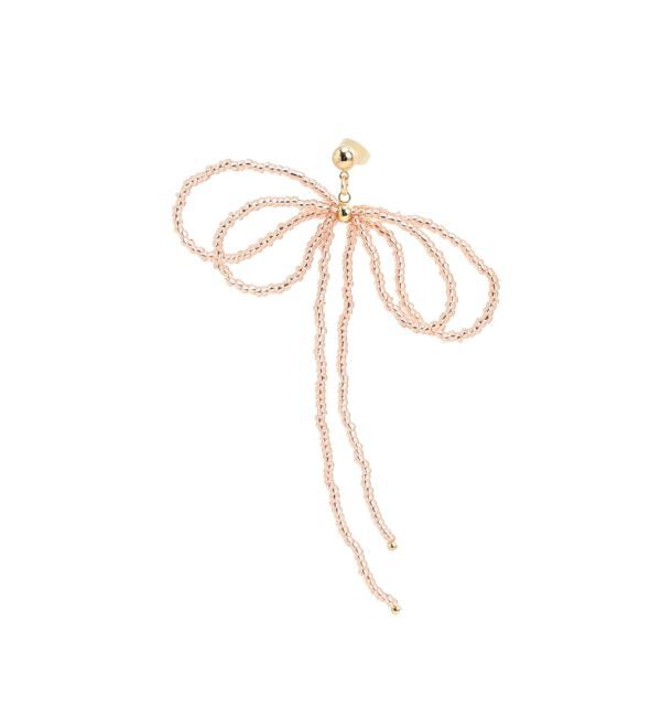 RESEXXY「クリアビーズリボンピアス」|ピアス|