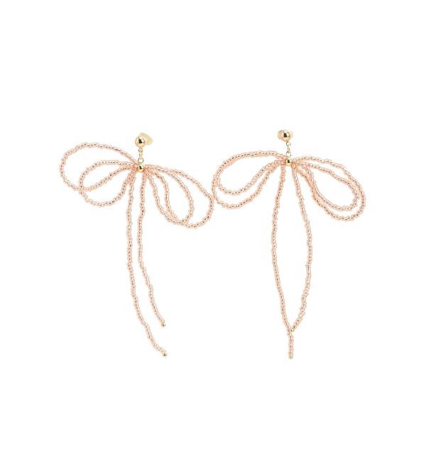 RESEXXY「クリアビーズリボンピアス」|ピアス|