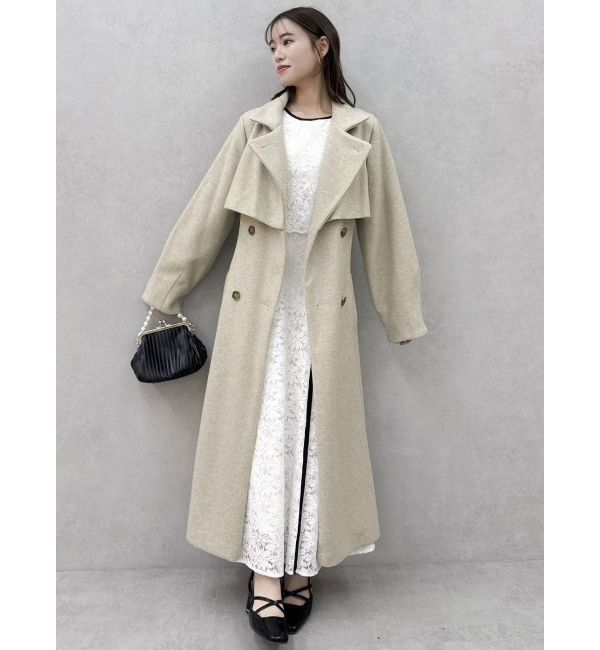 dazzlin「バックリボンパイピングレースドレス」|ワンピース|