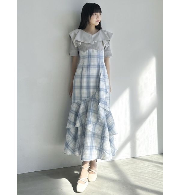 dazzlin「ラッフルマーメイドコンビワンピース」|ワンピース|