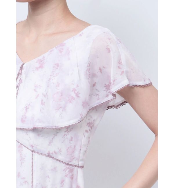 dazzlin「ビックカラーレーストリムワンピース」|ワンピース|