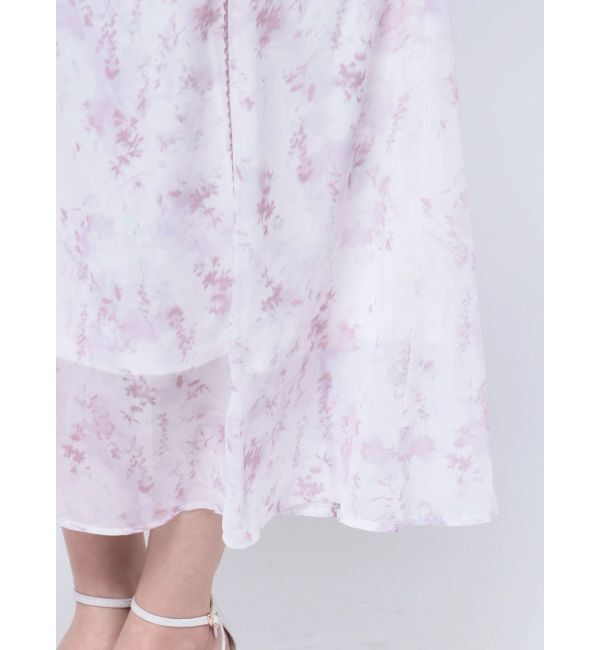 dazzlin「ビックカラーレーストリムワンピース」|ワンピース|