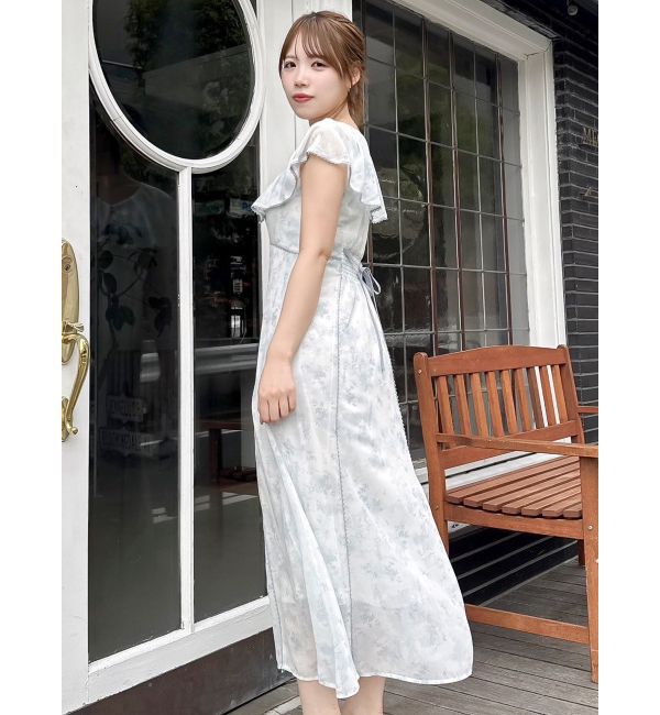 dazzlin「ビックカラーレーストリムワンピース」|ワンピース|