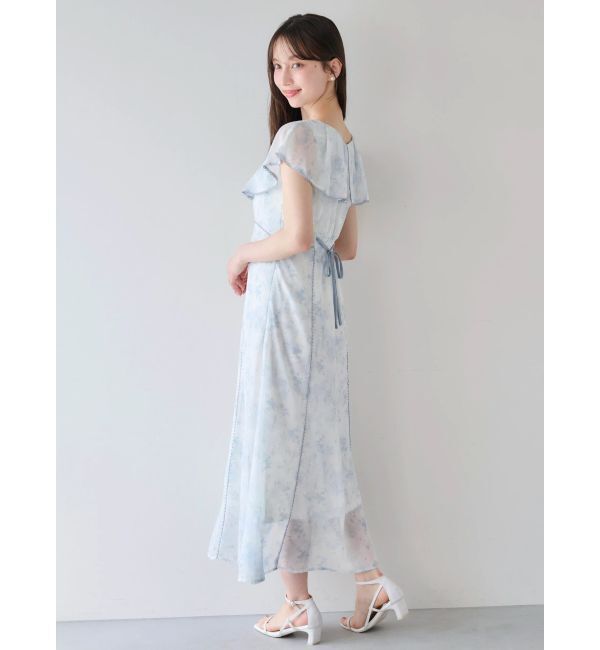 dazzlin「ビックカラーレーストリムワンピース」|ワンピース|