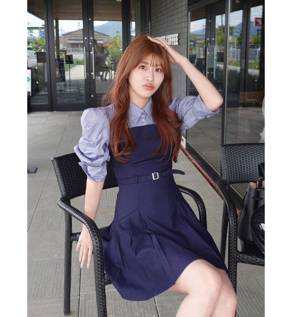 dazzlin「レイヤードシャツミニワンピース」|ワンピース|