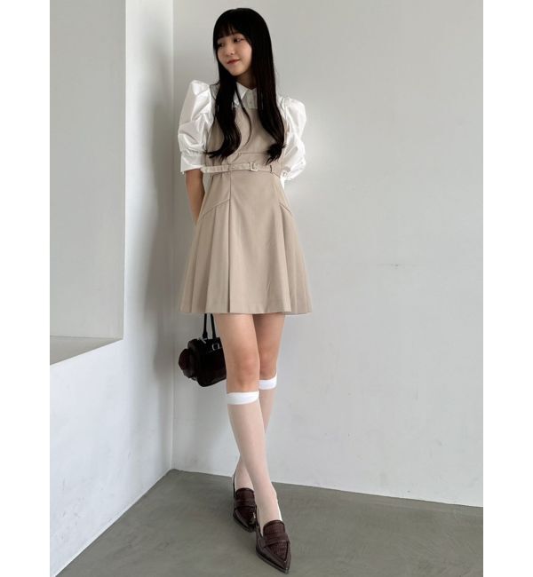 dazzlin「レイヤードシャツミニワンピース」|ワンピース|