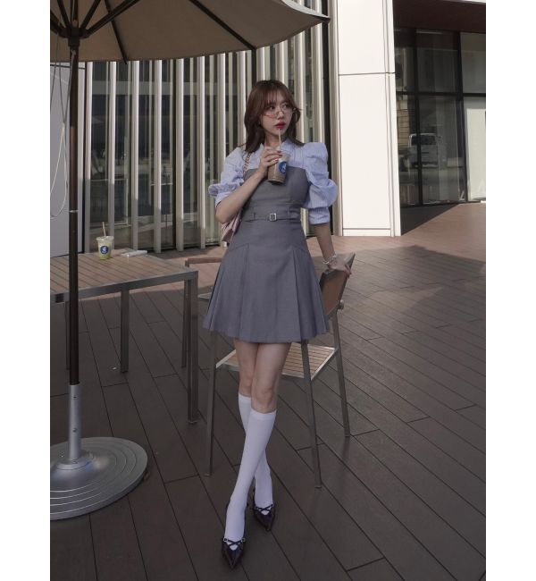 dazzlin「レイヤードシャツミニワンピース」|ワンピース|