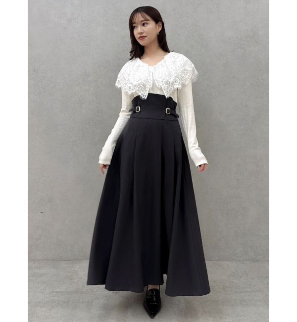 dazzlin「レースケープバックルワンピース」|ワンピース|