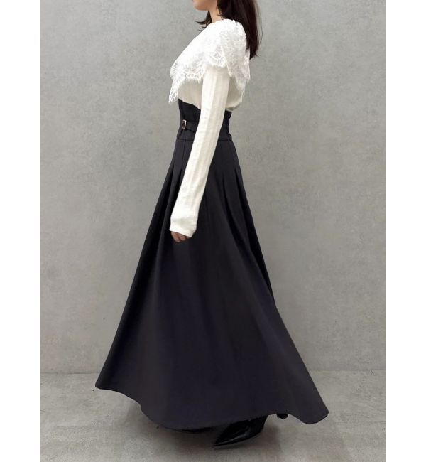 dazzlin「レースケープバックルワンピース」|ワンピース|