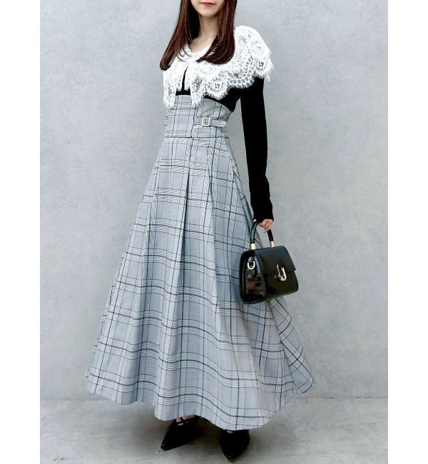 dazzlin「レースケープバックルワンピース」|ワンピース|