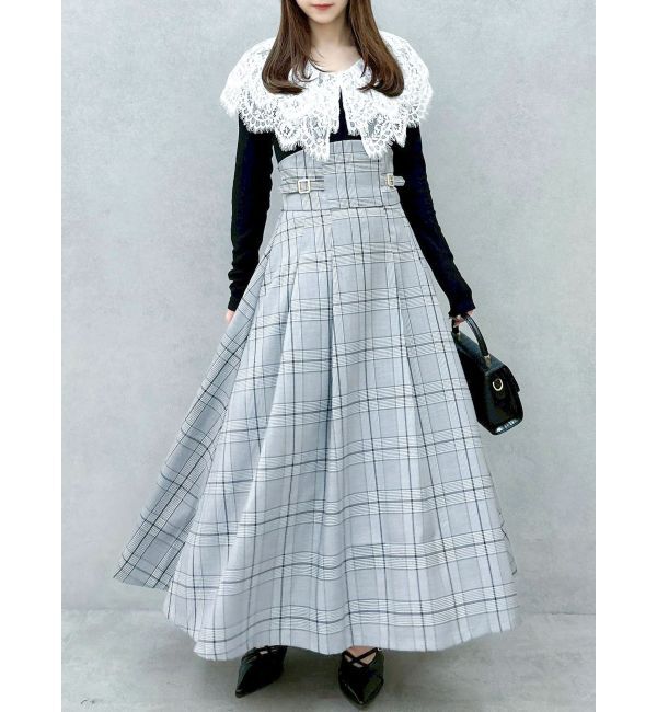 dazzlin「レースケープバックルワンピース」|ワンピース|