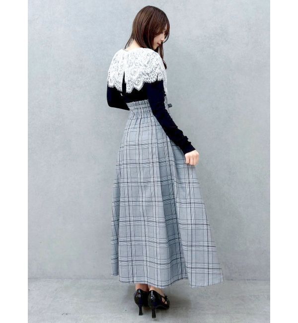 dazzlin「レースケープバックルワンピース」|ワンピース|