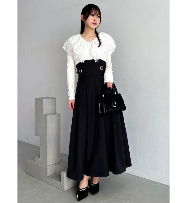 dazzlin「レースケープバックルワンピース」|ワンピース|