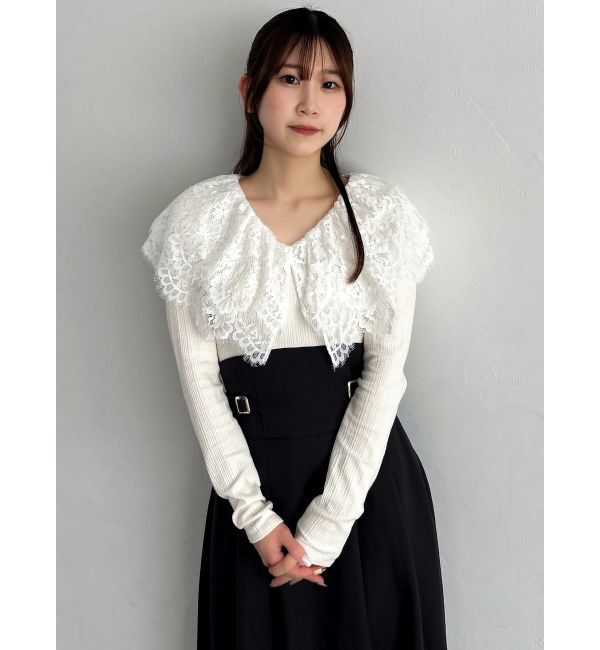 dazzlin「レースケープバックルワンピース」|ワンピース|