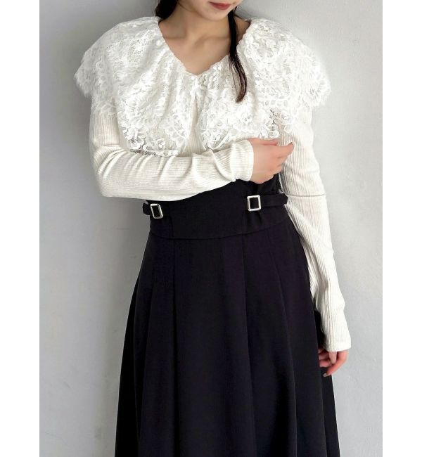 dazzlin「レースケープバックルワンピース」|ワンピース|