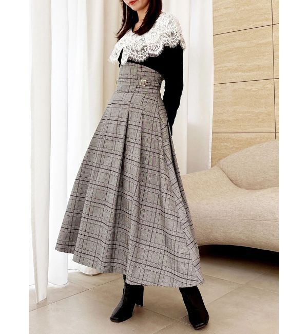 dazzlin「レースケープバックルワンピース」|ワンピース|