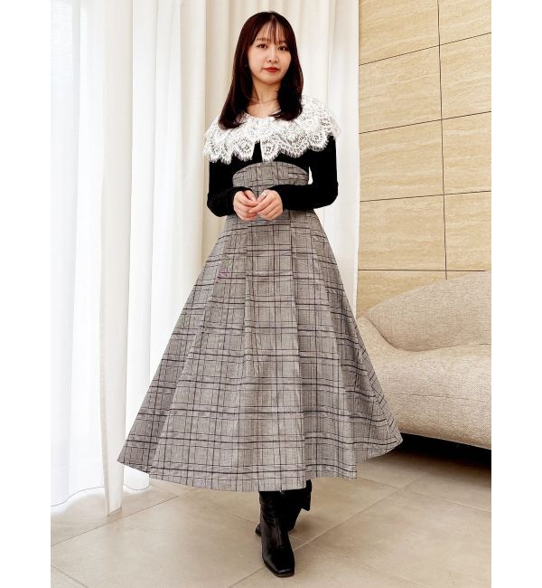 dazzlin「レースケープバックルワンピース」|ワンピース|