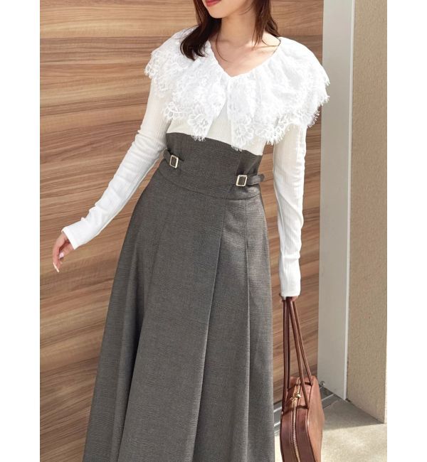 dazzlin「レースケープバックルワンピース」|ワンピース|