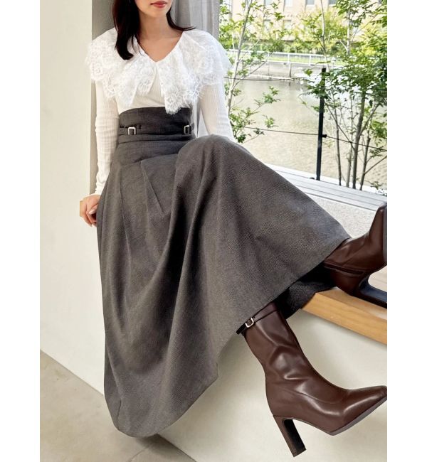 dazzlin「レースケープバックルワンピース」|ワンピース|