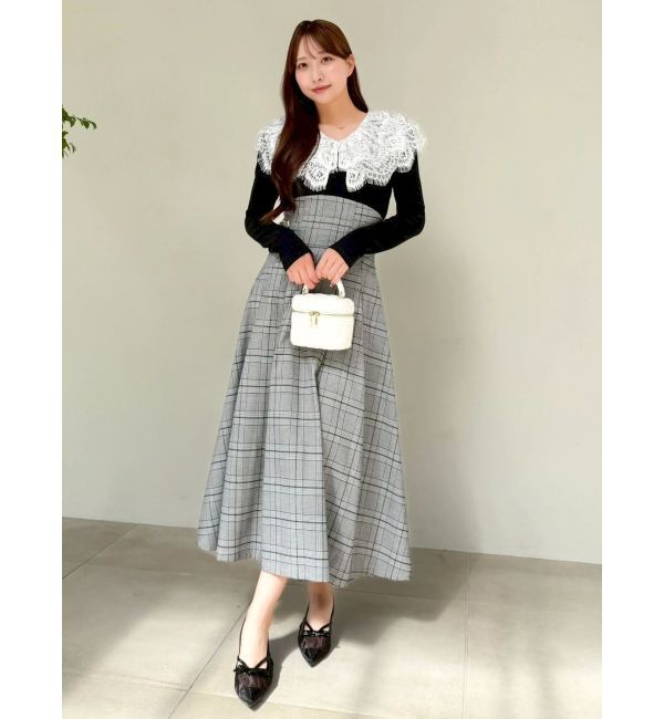 dazzlin「レースケープバックルワンピース」|ワンピース|