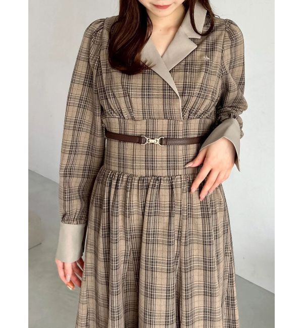 dazzlin「【POLO BCSコラボ】テーラーカラーフレアワンピース」|ワンピース|