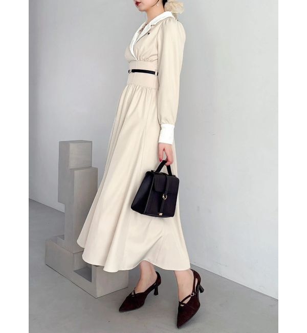 dazzlin「【POLO BCSコラボ】テーラーカラーフレアワンピース」|ワンピース|