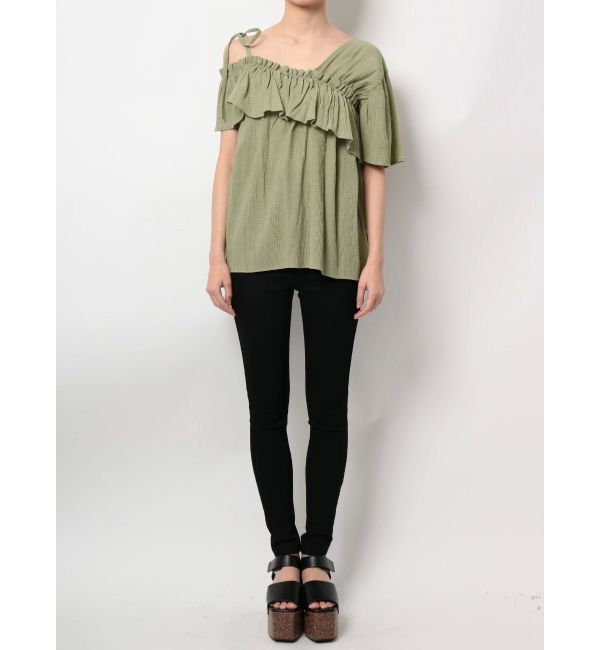 EMODA「アシンメトリーオフショルダートップ」|Tシャツ・カットソー|