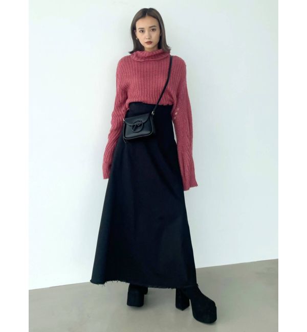 EMODA「【WEB限定】クロップモヘアニット」|ニット・セーター|