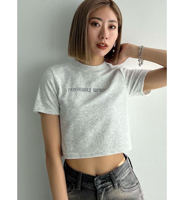 EMODA「エンブロイダリーパイルトップ」|Tシャツ・カットソー|