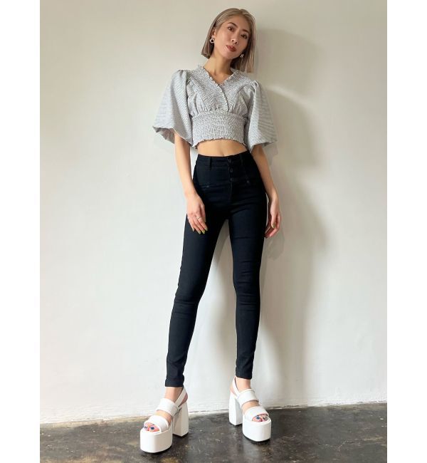 EMODA「【ELDER】NUDEハイウエストデニム」|デニム|