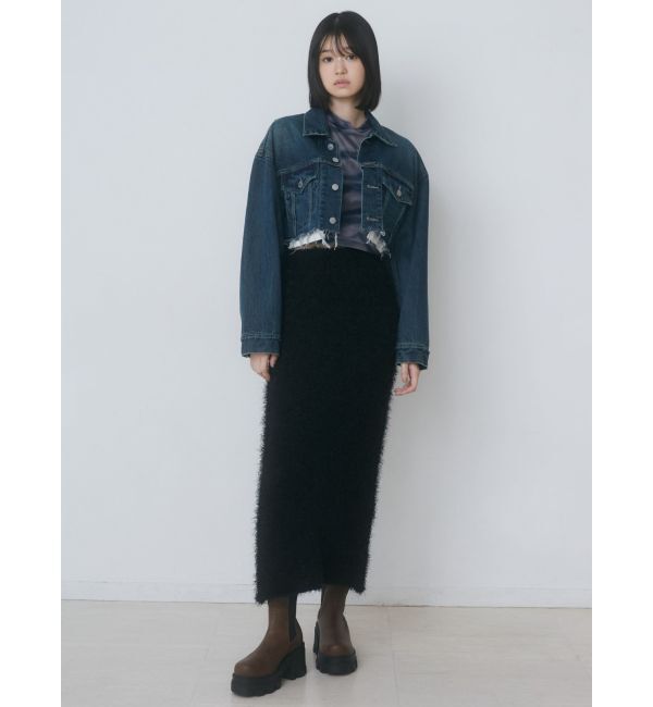 EMODA「フラッフィーニットマキシスカート」|スカート|