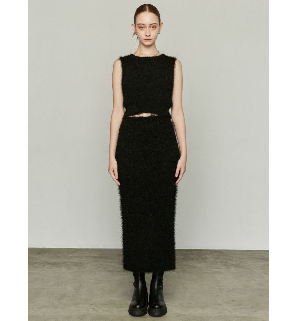 EMODA「フラッフィーニットマキシスカート」|スカート|