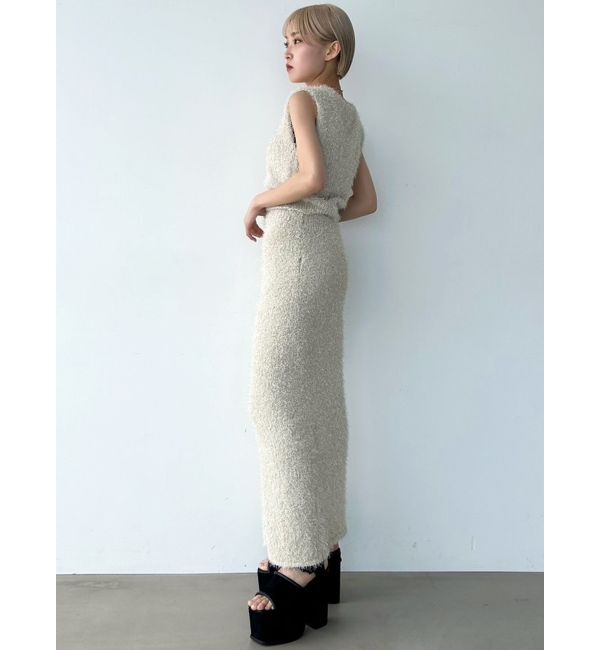 EMODA「フラッフィーニットマキシスカート」|スカート|