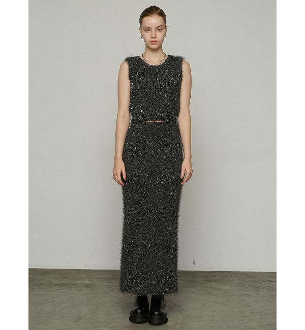 EMODA「フラッフィーニットマキシスカート」|スカート|