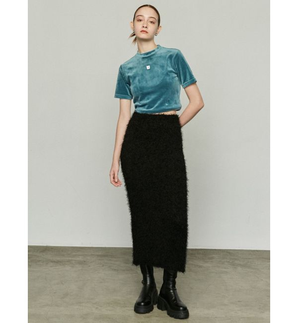 EMODA「フラッフィーニットマキシスカート」|スカート|