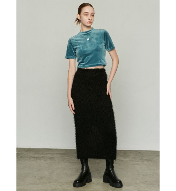 EMODA「フラッフィーニットマキシスカート」|スカート|