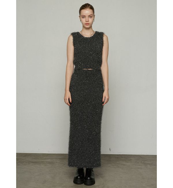 EMODA「フラッフィーニットマキシスカート」|スカート|