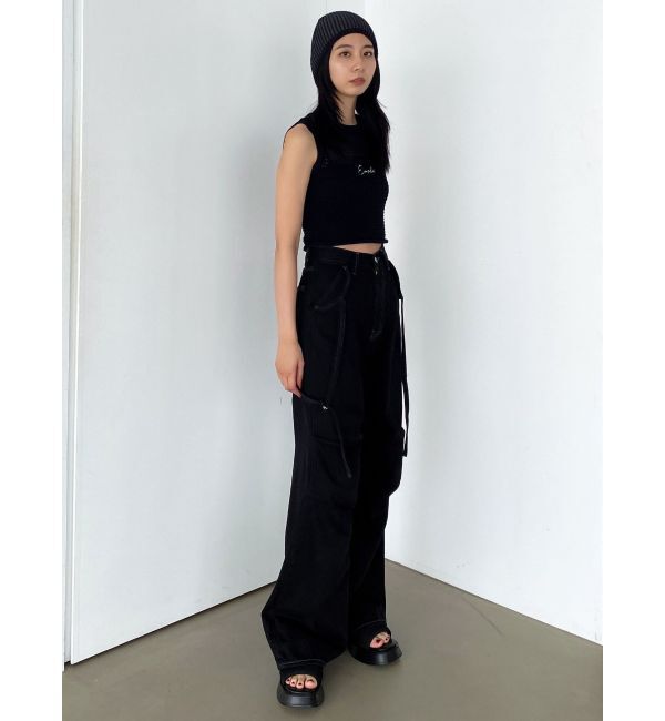 EMODA「エンブロイダリーコンパクトトップ」|ニット・セーター|