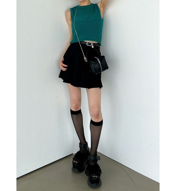 EMODA「エンブロイダリーコンパクトトップ」|ニット・セーター|