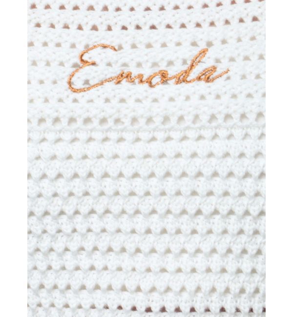 EMODA「エンブロイダリーコンパクトトップ」|ニット・セーター|